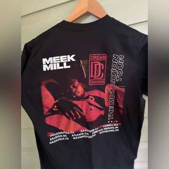 MEEK MILL Dream Chasers The Motivation Tour T-shirt Philly hip hop rap sz L EUC - Picture 10 of 11